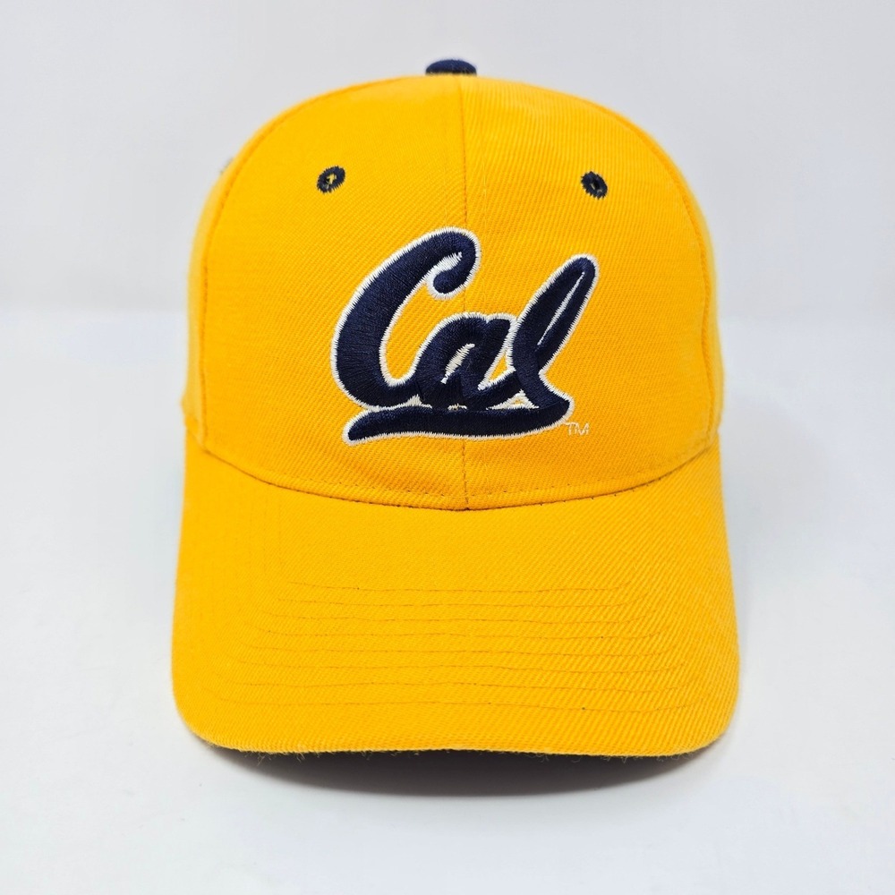 Zephyr Cal Berkeley Golden Bears Yellow Fitted Hat Blonde Ponytail Novelty Cap